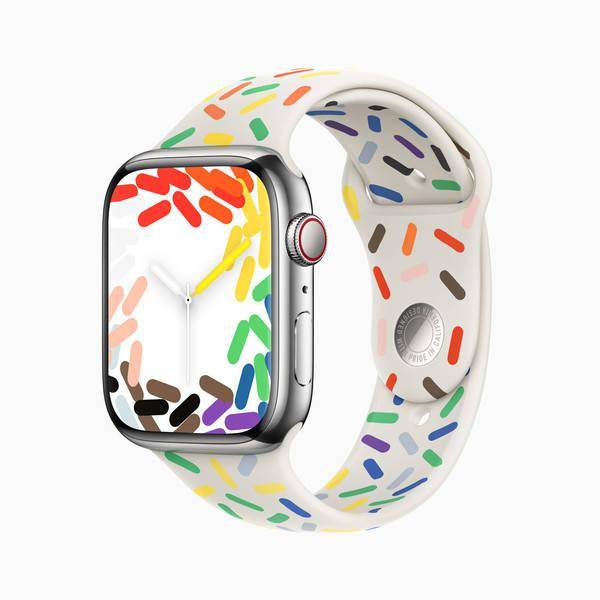 苹果手机版黑鹰卫士:Apple Watch彩虹运动表带上新 压模成型设计售价379元-第1张图片-太平洋在线